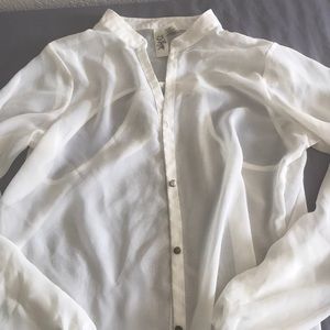 Cream colored blouse!